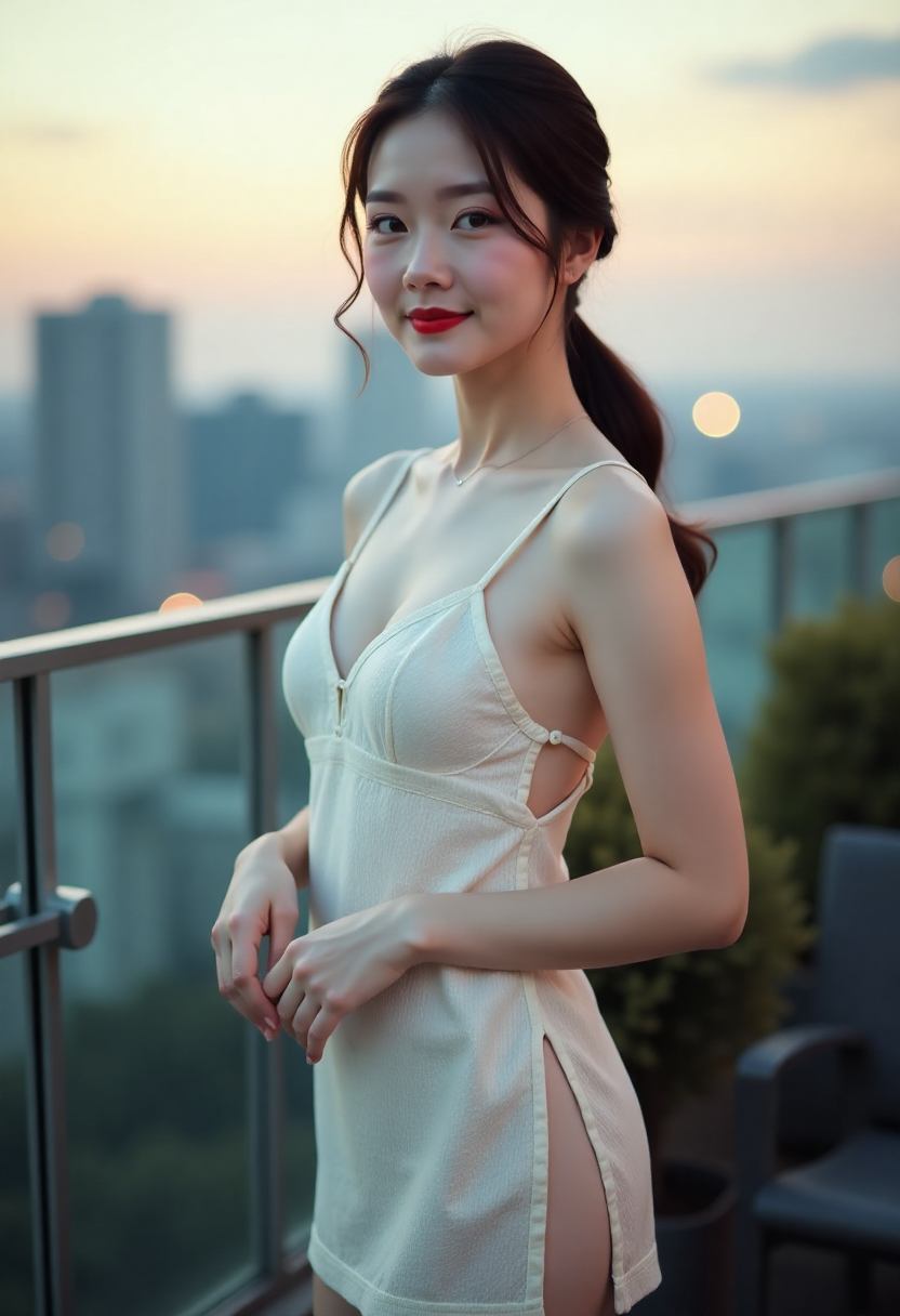 三位家庭成员在客厅交谈