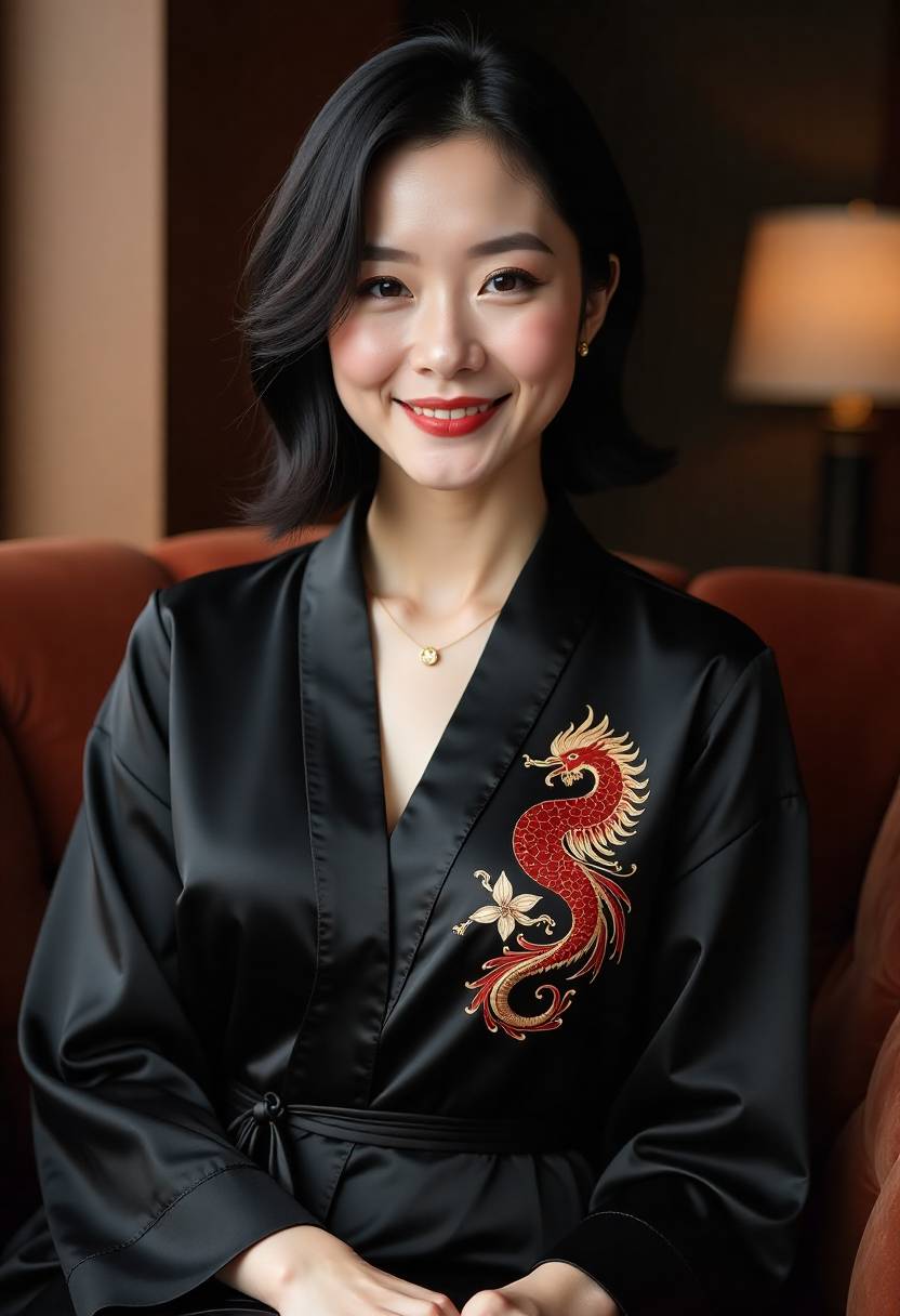 家中长辈与年轻人一起看手机